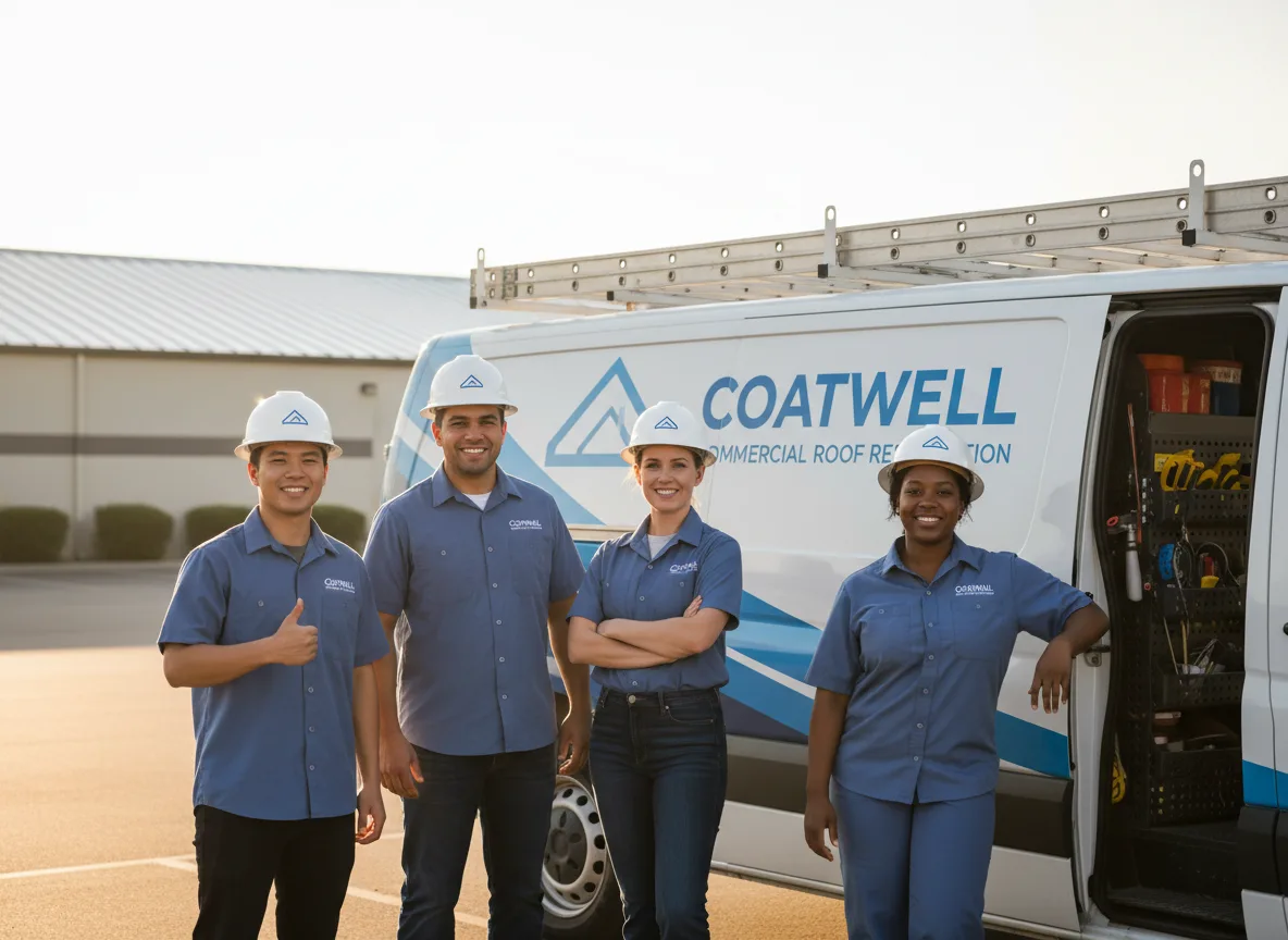 Commercial roof coating company in Green Valley, WI